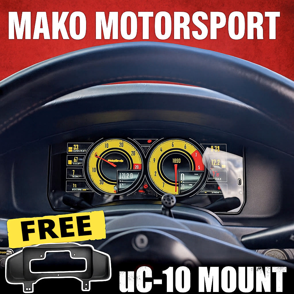 Haltech uC-10 Display and FREE Mako Dash Mount Combo - In Stock Now