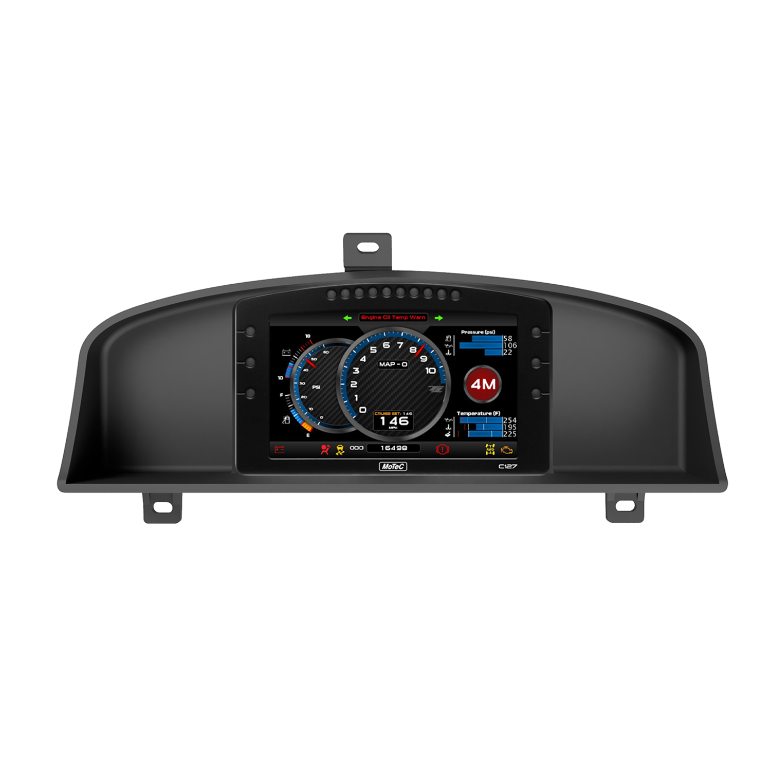 Nissan Skyline R33 Recessed Dash Mount for the Motec C127 Display (display not included)